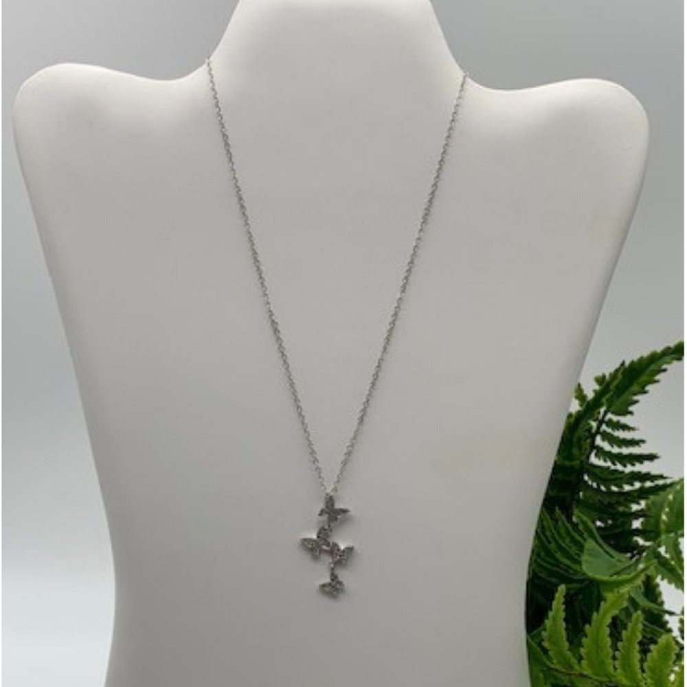 Multiple Butterfly Pendant Necklace